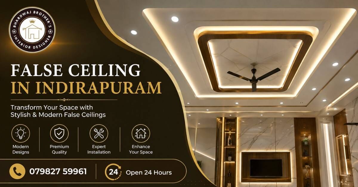 Ghaziabad, Interior Design, Modern False Ceiling In Indirapuram | Bhardwaj Brother