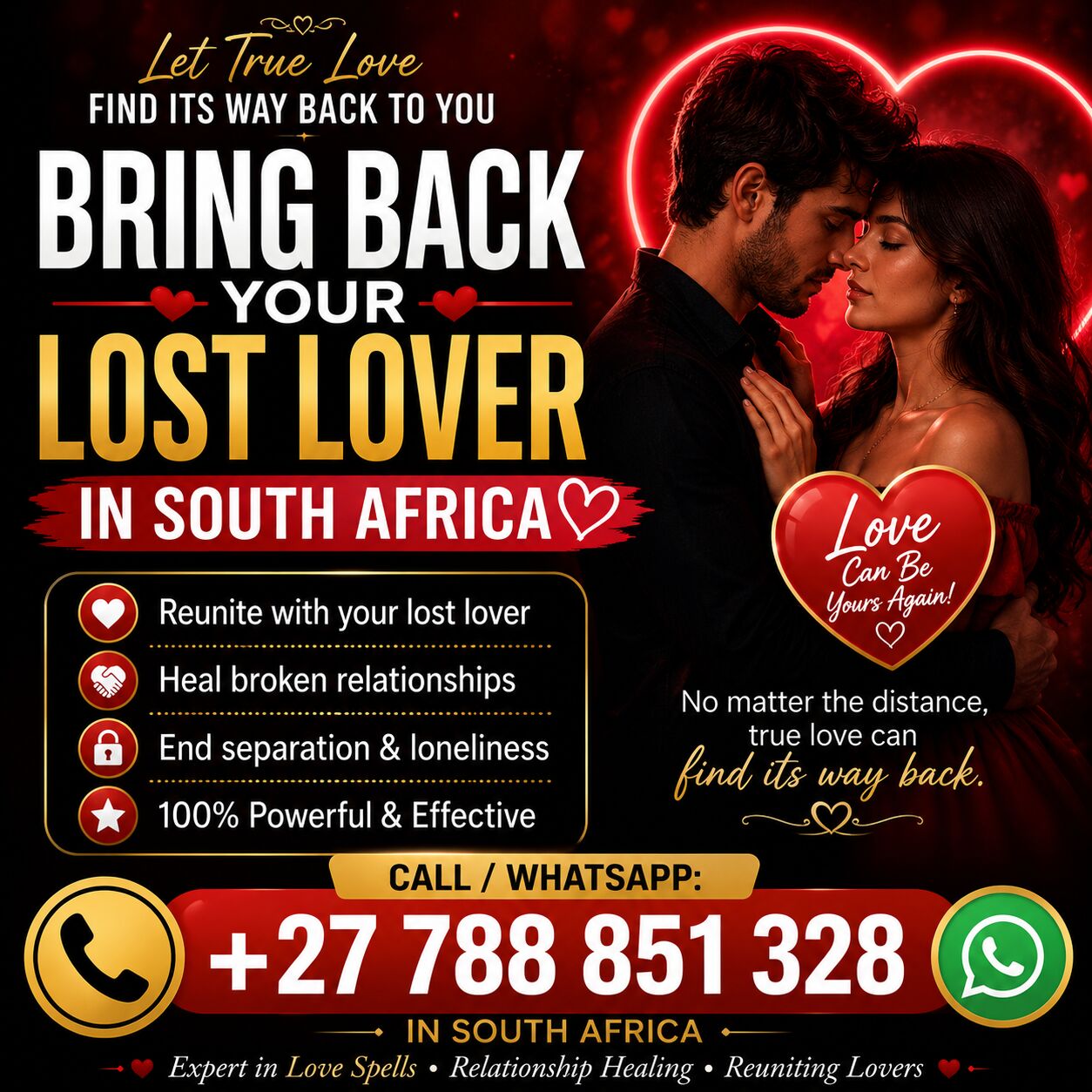 Cape Town, Medical, 💔 BRING BACK YOUR LOST LOVE TODAY CALL+27788851328 IN SOUTHAFRICA SANTDTON. 💔