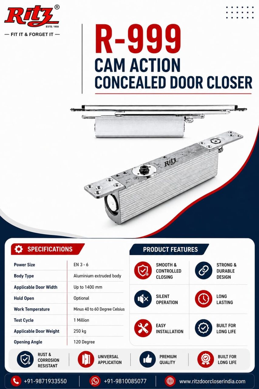 Mumbai, Heavy Equipment, Cam Action Concealed Door Closer