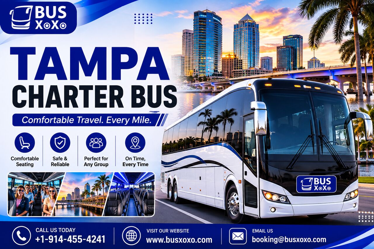 Miami, Travel, Tampa Charter Bus Rental &ndash; Comfortable & Affordable Group Transportation