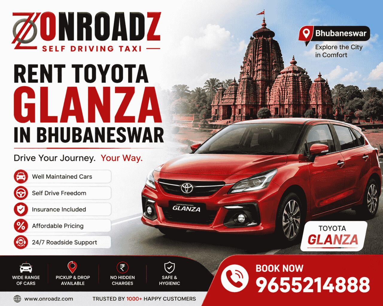 Coimbatore, Automotive, Book Toyota Glanza Self Drive Car Today