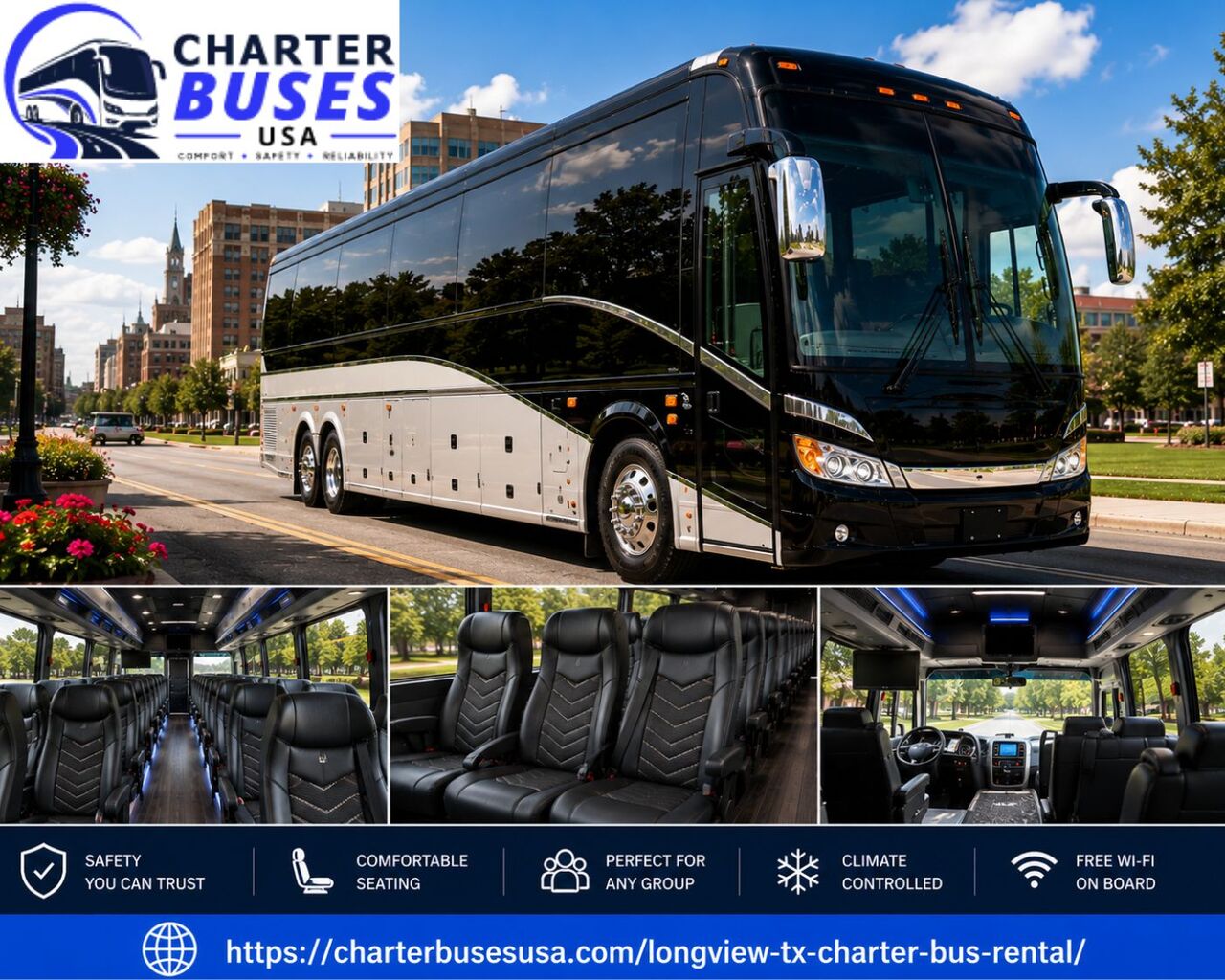 New York, Travel, Affordable Charter Bus Rental Services In Longview Texas