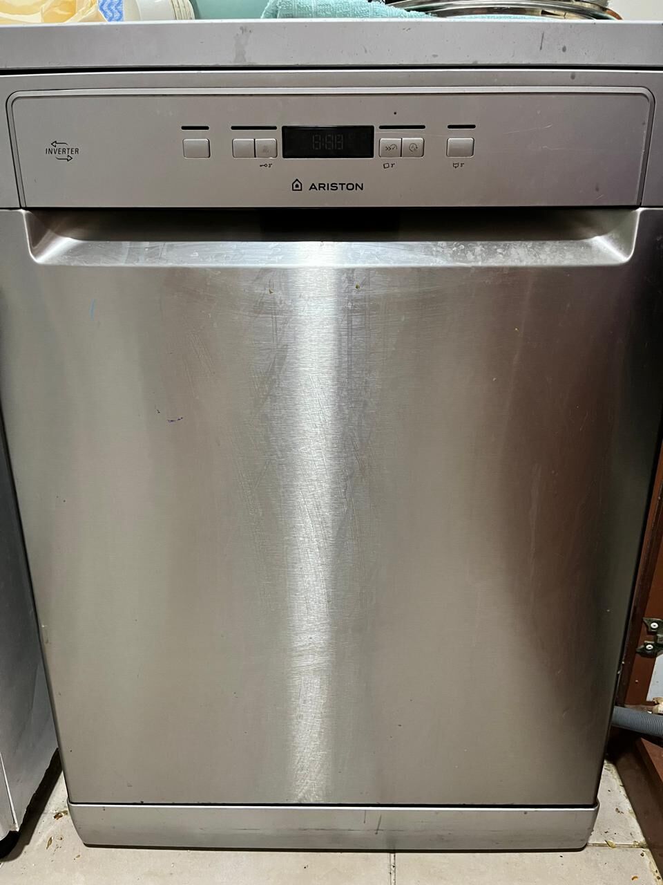 Khobar, Appliances, SAR 700,  Ariston Inverter Dishwasher (7 Programs) - Stainless Steel