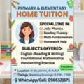 Elementary & Primary School Tutor - Reading, Phonics & Math