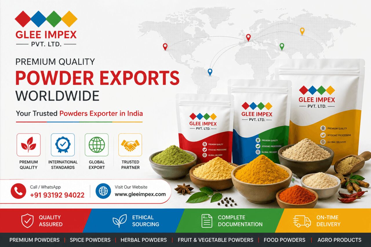 Noida, General, Best Powders Exporter In India | Premium Quality Powder Export By Glee Impex