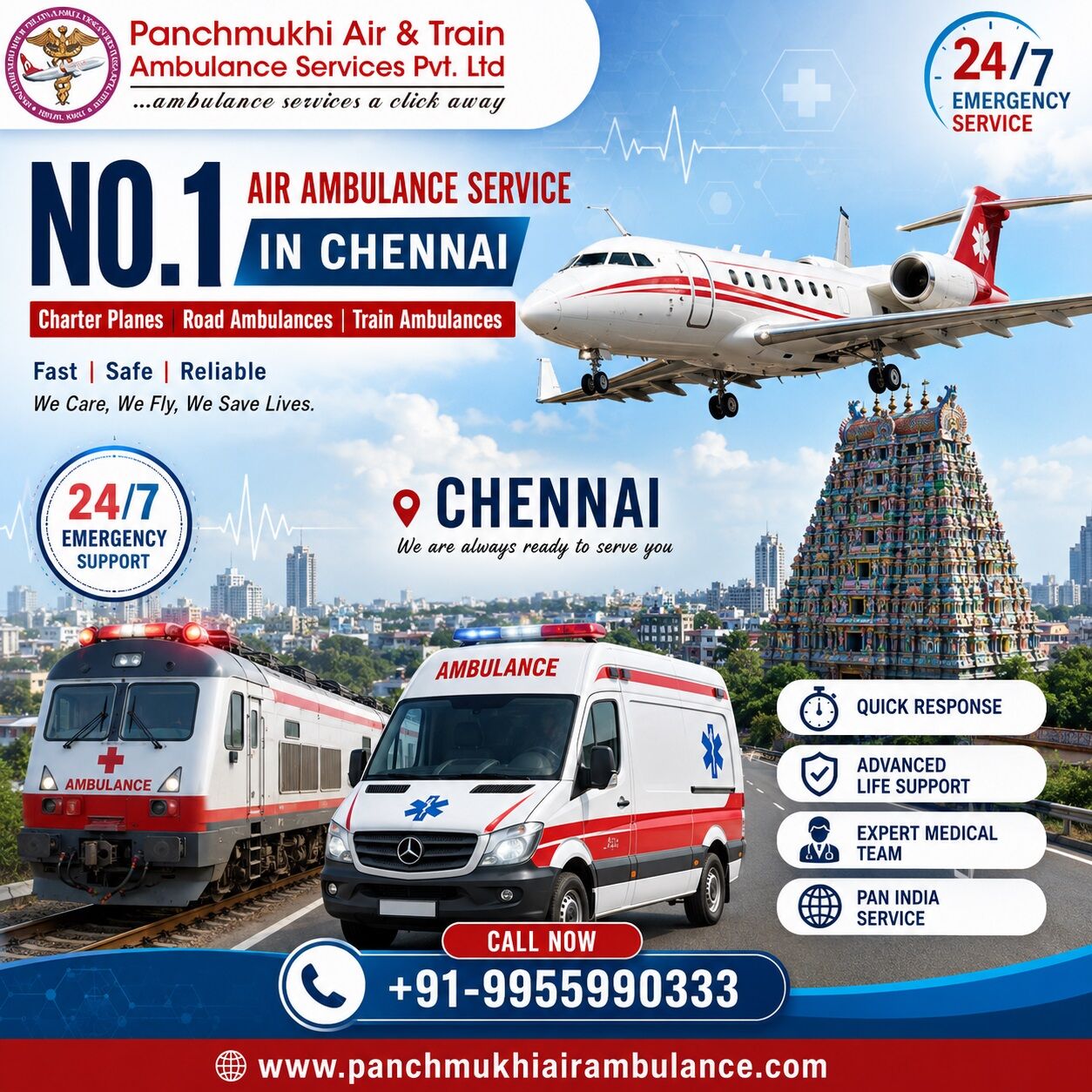 Chennai, Health, Panchmukhi Best Patient Shifting Ambulance In Chennai - Exceptional And Unwavering Repatri
