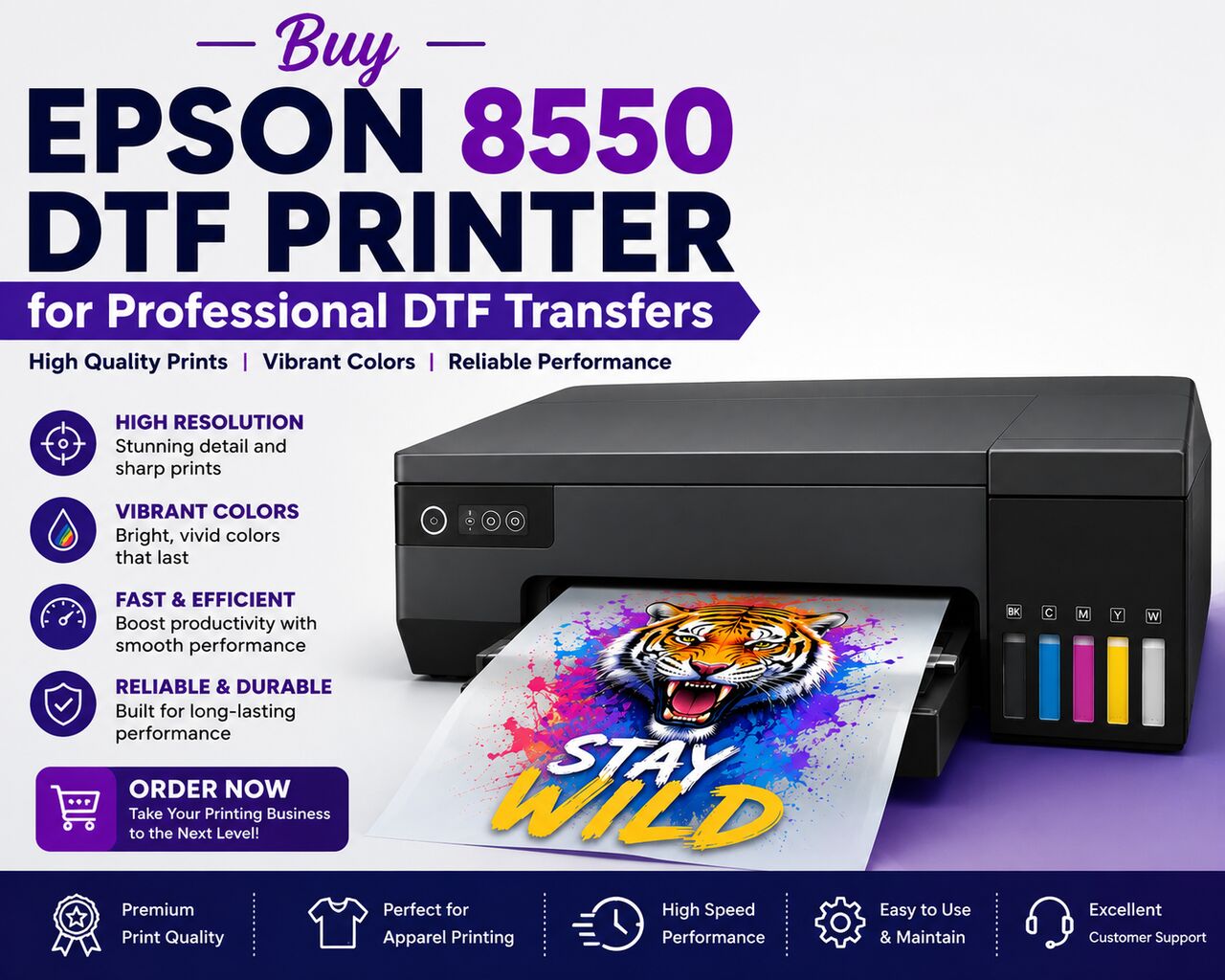 New York, Business, Buy Epson 8550 DTF Printer For Professional DTF Transfers