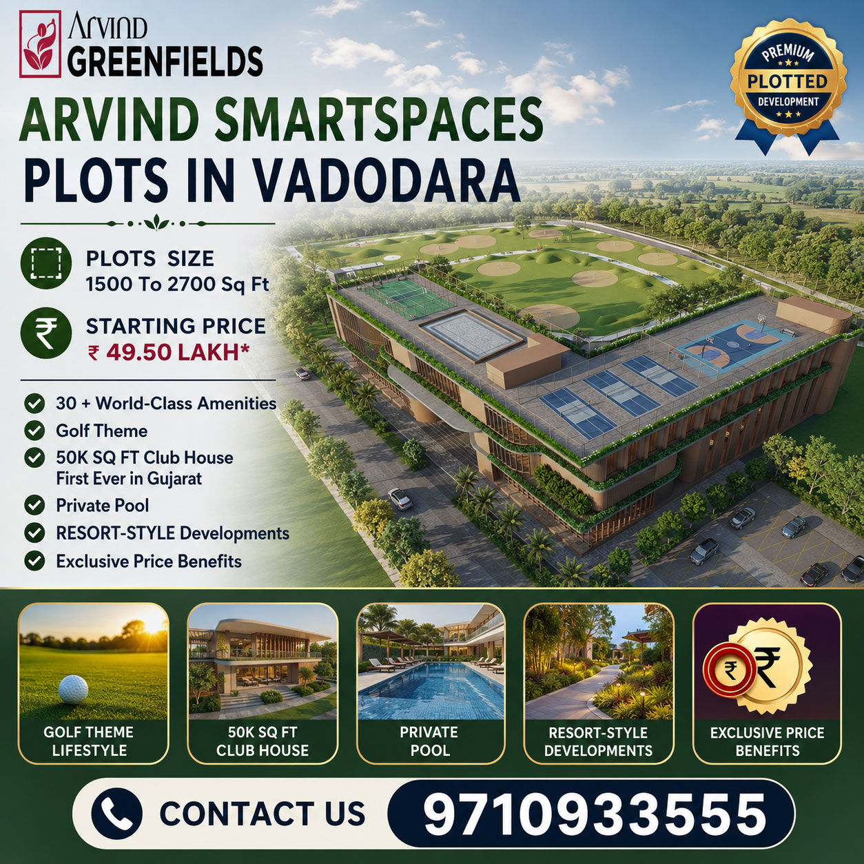 Vadodara, Residential Plots, INR 4950000,  1500 Sq. Feet,  Arvind Plots Vadodara: A Lifestyle Upgrade