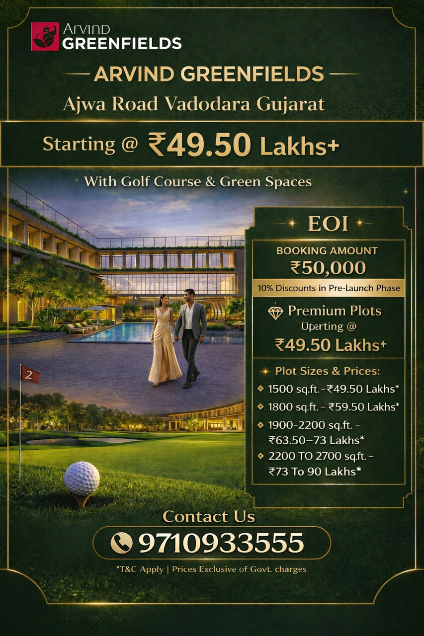 Vadodara, Residential Plots, INR 4950000,  1500 Sq. Feet,  Arvind Plots Vadodara: A Lifestyle Upgrade