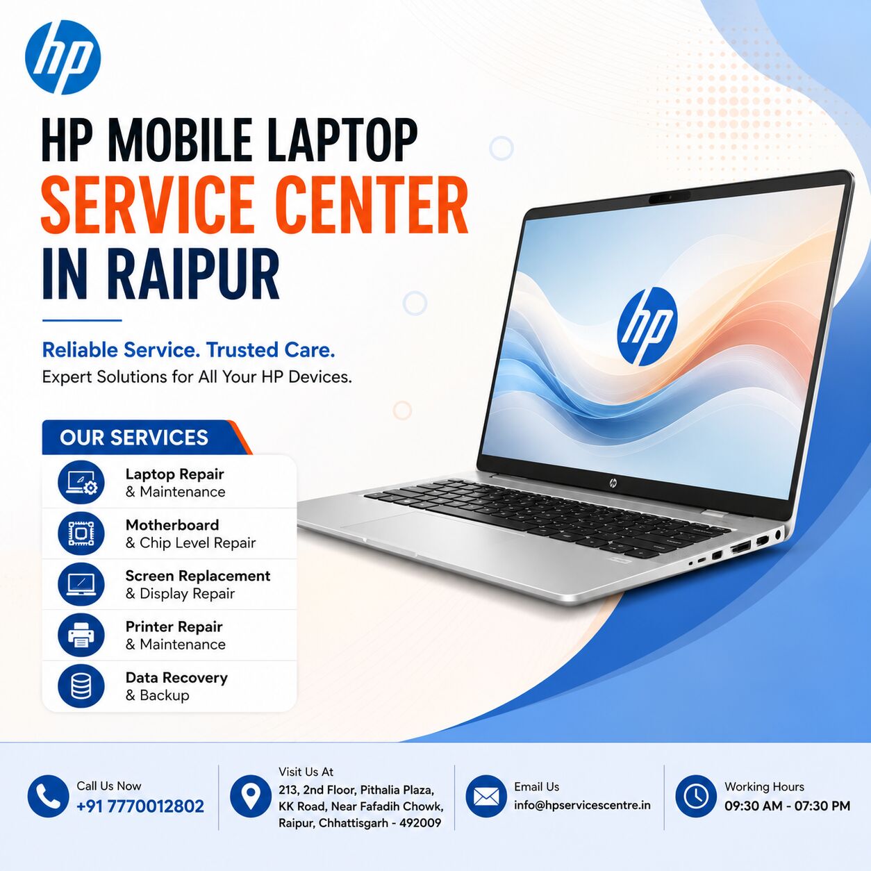 Mumbai, Computer, HP Mobile Laptop Service Center In Raipur