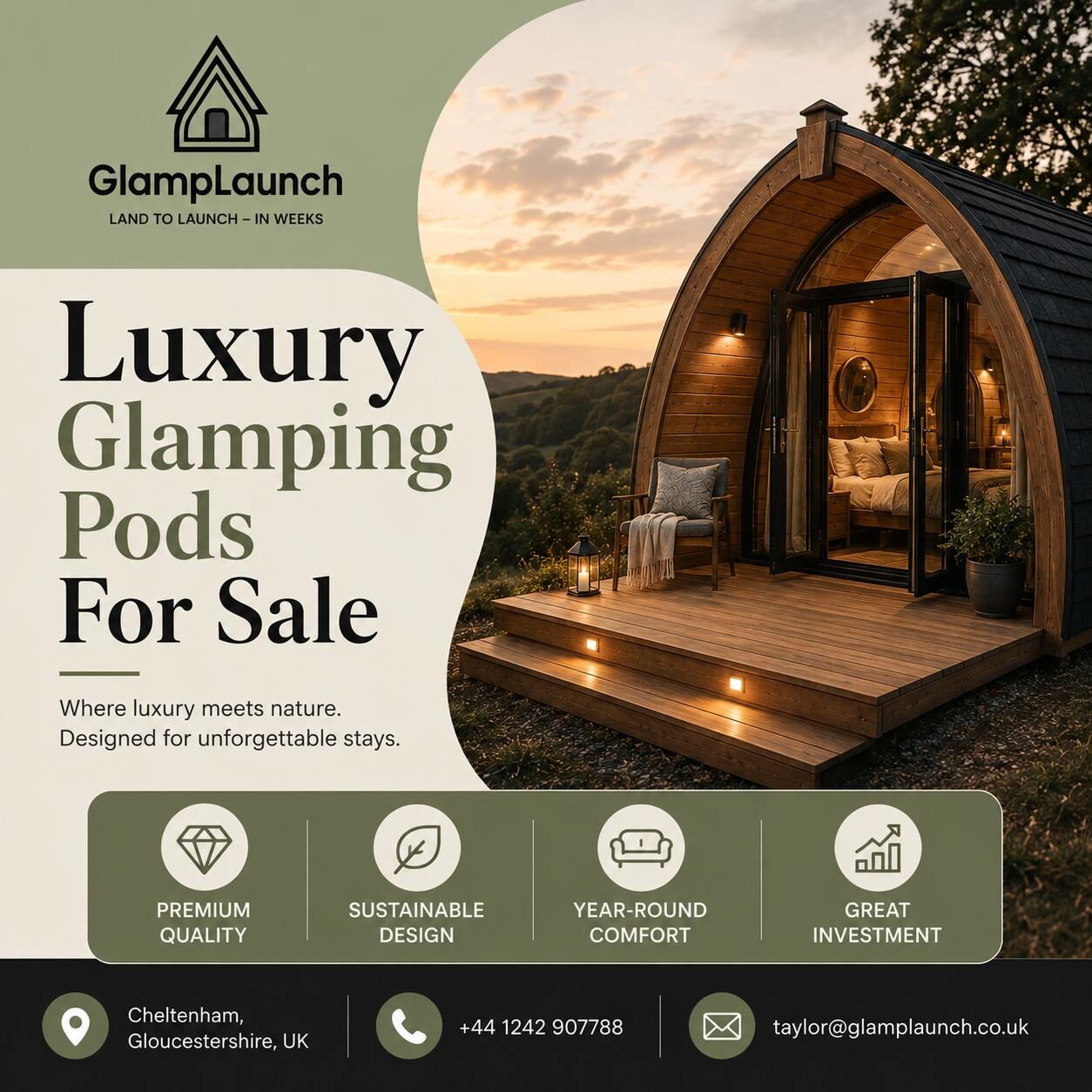 London, Furniture, Luxury Glamping Pods For Sale &ndash; Premium Outdoor Pods UK