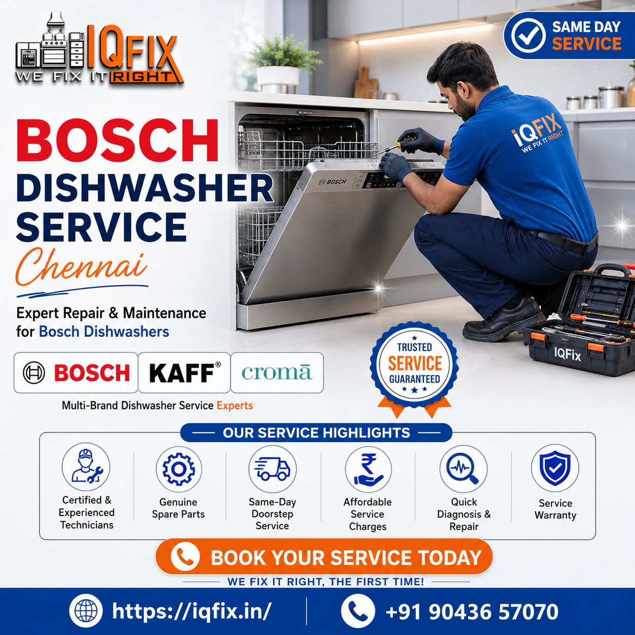 Chennai, Appliance Repair, Expert Dishwasher Service In Chennai &ndash; IQFix