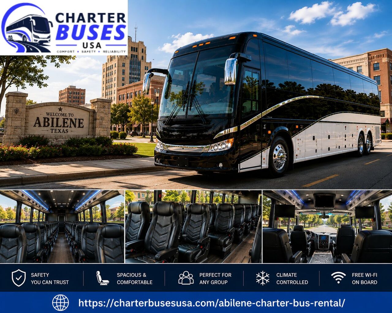 New York, Travel, Affordable Charter Bus Rental In Abilene TX For Every Group Trip