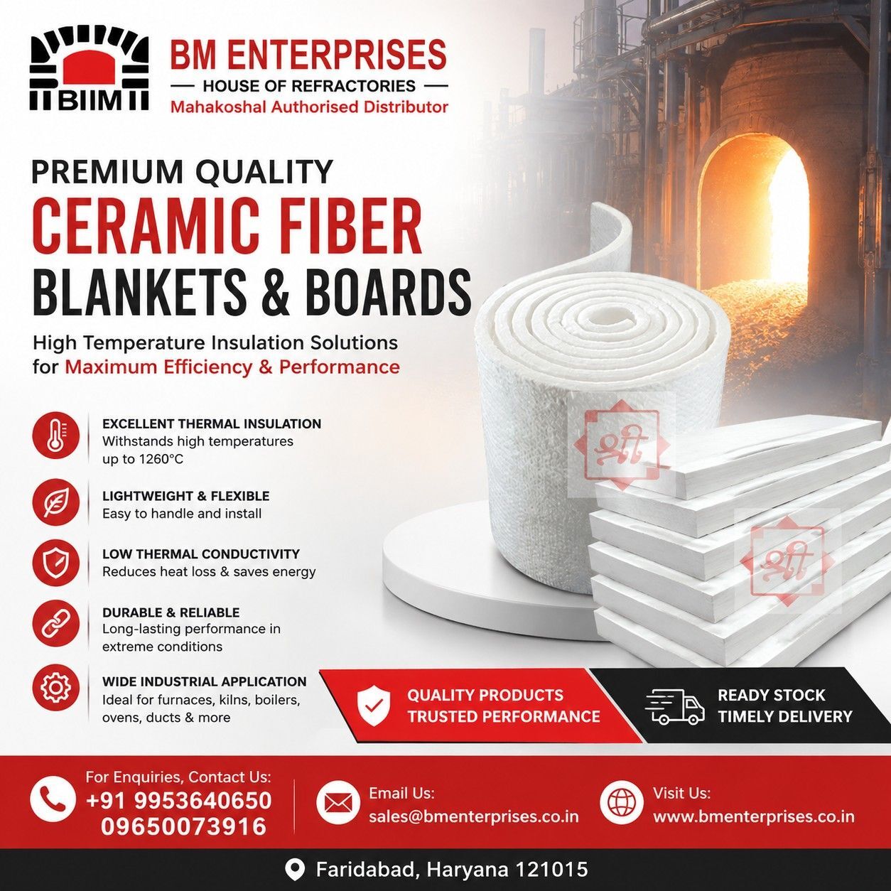 Faridabad, Materials, INR 700,  Choose Faridabad-Based Manufacturer For Ceramic Fiber Blankets & Boards