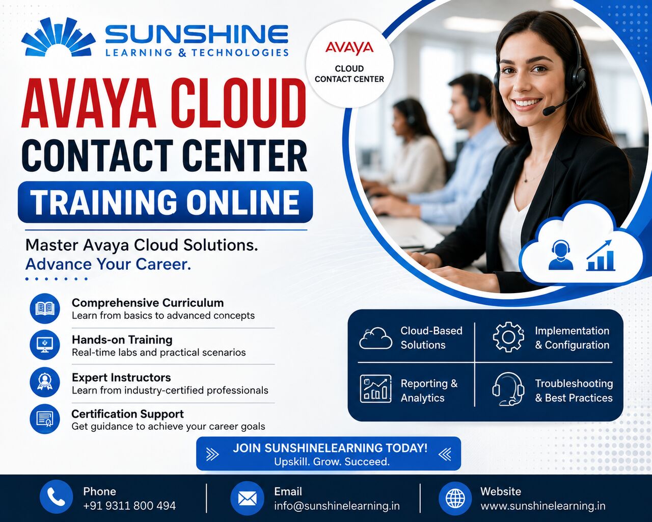 Dubai, Lessons Wanted, Avaya Cloud Contact Center Training Online | Sunshinelearning