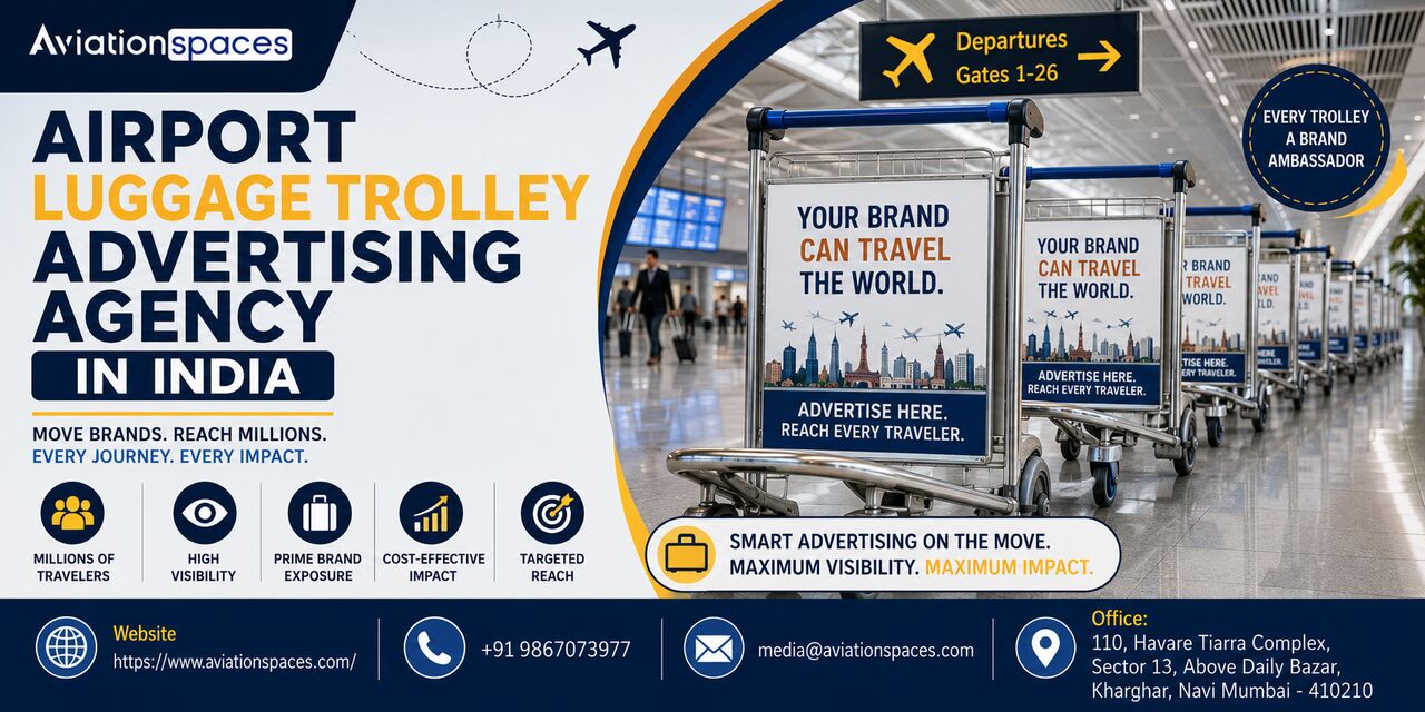 Navi Mumbai, Marketing, Airport Luggage Trolley Advertising Agency In India