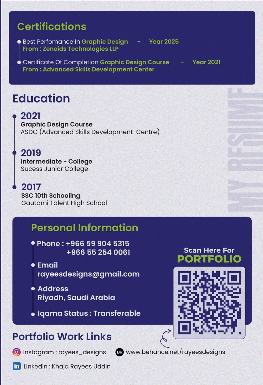 Riyadh, Job Seekers, Graphic Designer