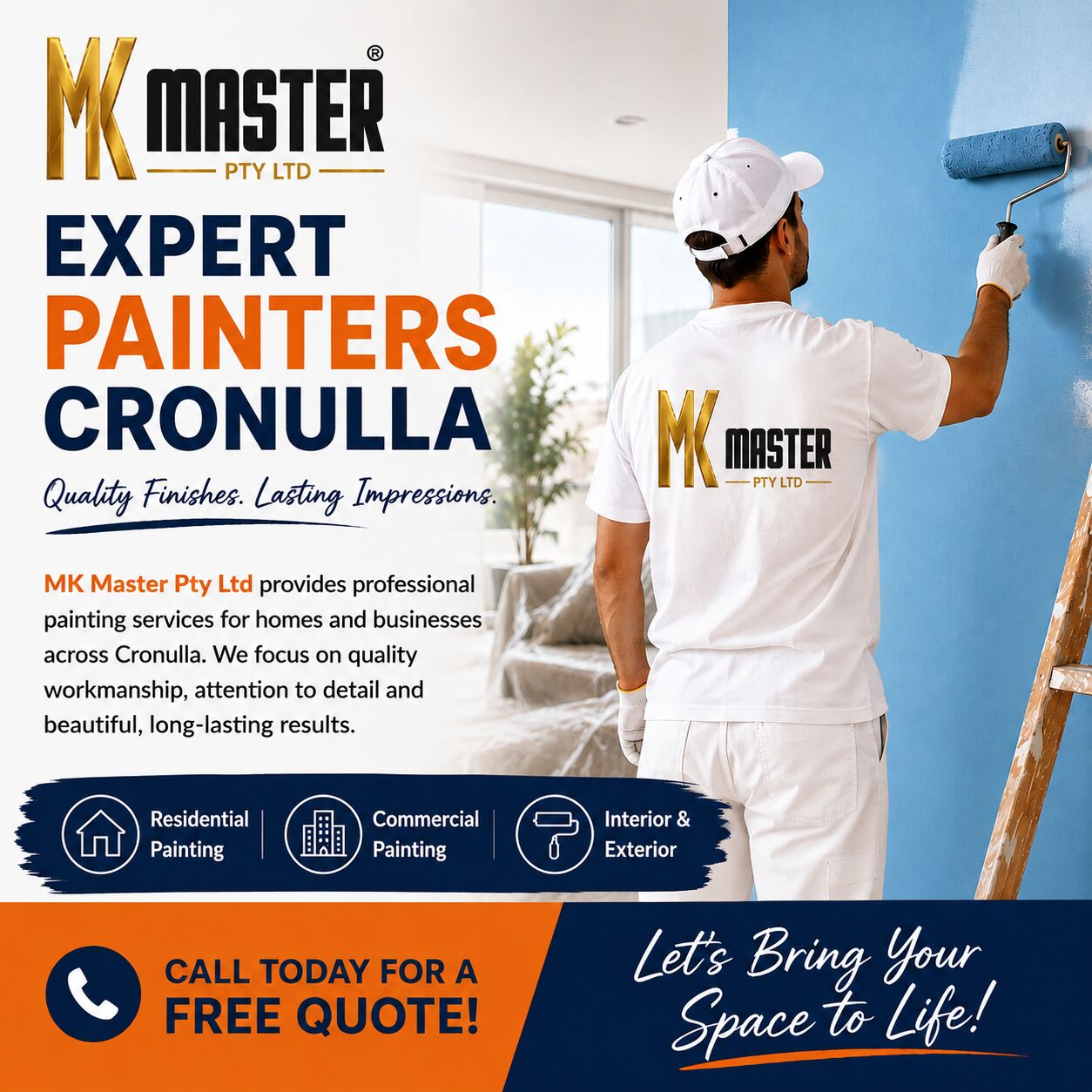Sydney, Construction, Expert Painters Cronulla For Homes & Businesses | MK Master Pty Ltd