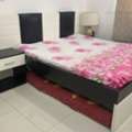 BHD 200, Bed Set Bed With Side Tables Almirah And Dressing Table With Stool