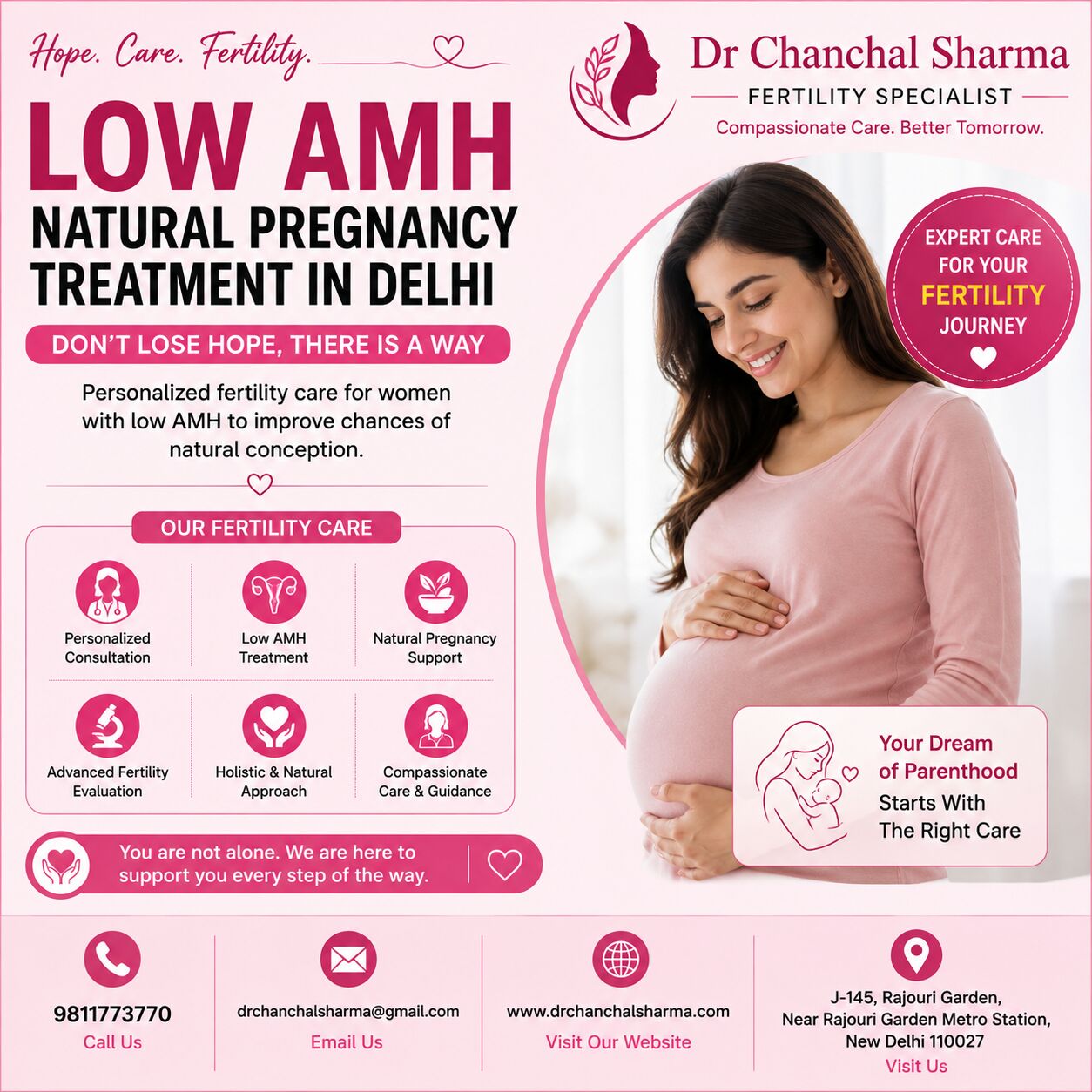 New Delhi, Health, Low AMH Natural Pregnancy Treatment In Delhi By Fertility Experts