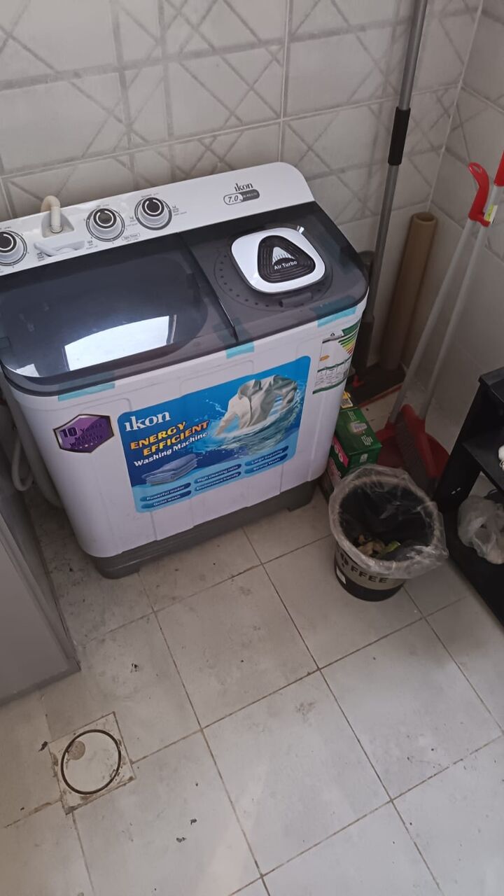 Riyadh, Appliances, SAR 300,  For Sale: Ikon 7.0 KG Semi-Automatic Washing Machine &ndash; Excellent Condition