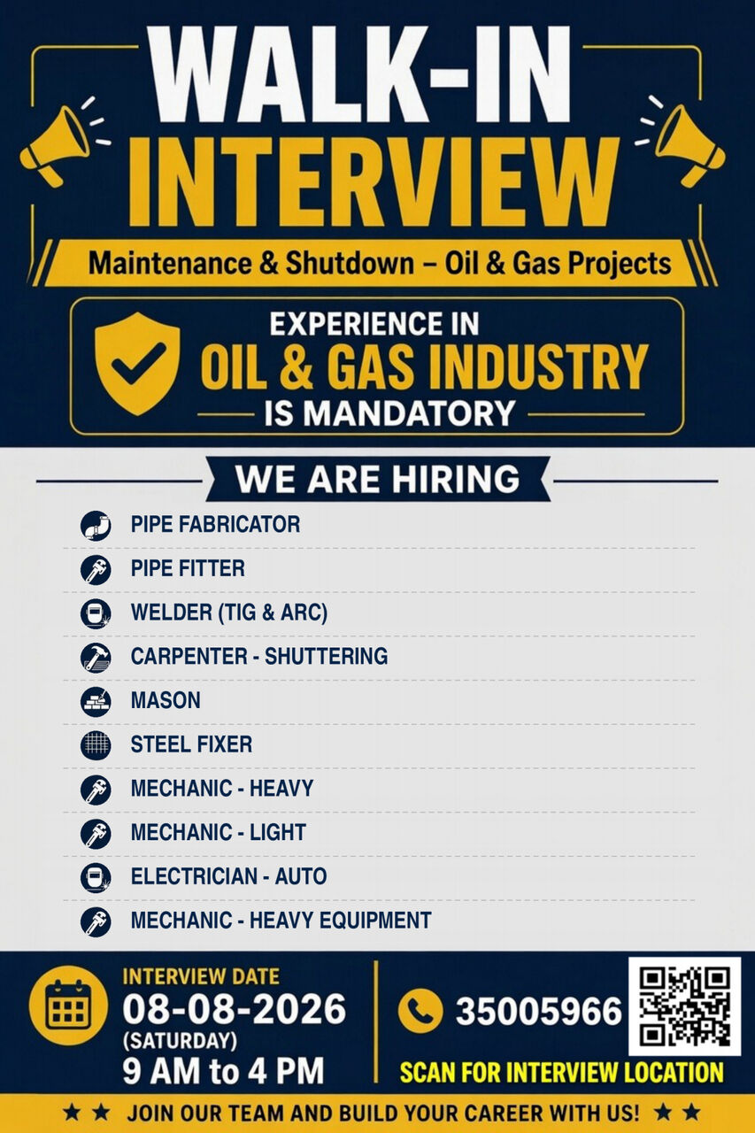 Manama, Jobs, Maintenance & Shutdown &ndash; Oil & Gas Projects