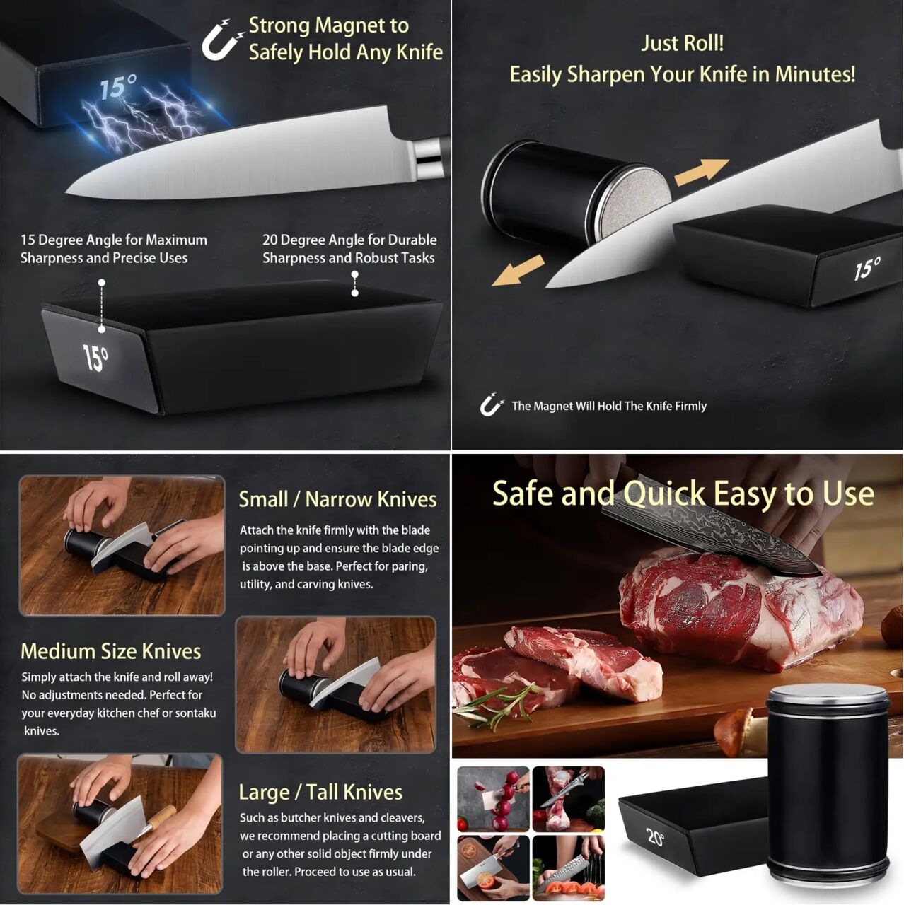 Al Manar, Household Items, SAR 50,  🔪 Professional Knife Sharpener – Get Razor-Sharp Knives At Home