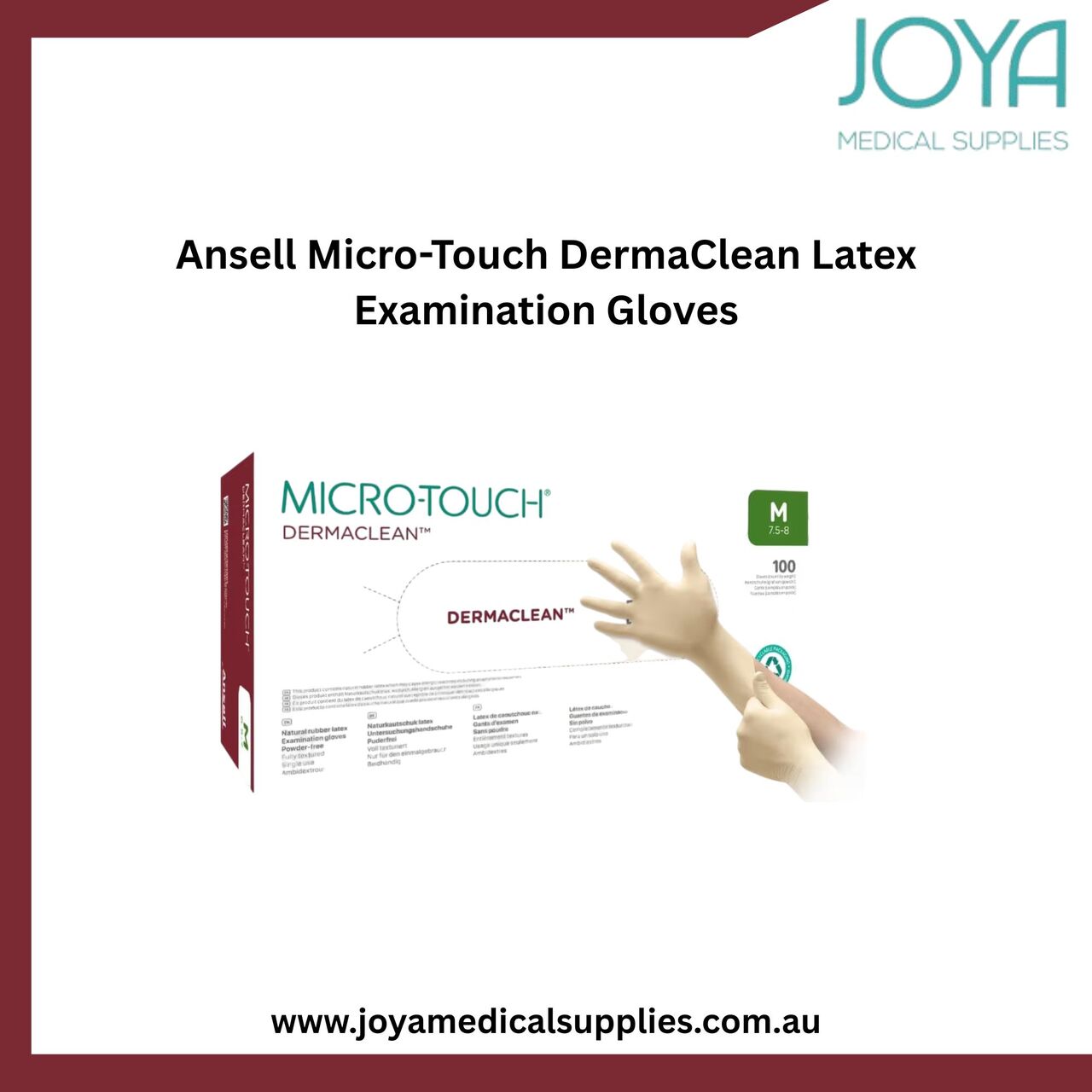 Sydney, Health & Beauty Items, Ansell Micro-Touch DermaClean Latex Examination Gloves - Joya Medical Supplies