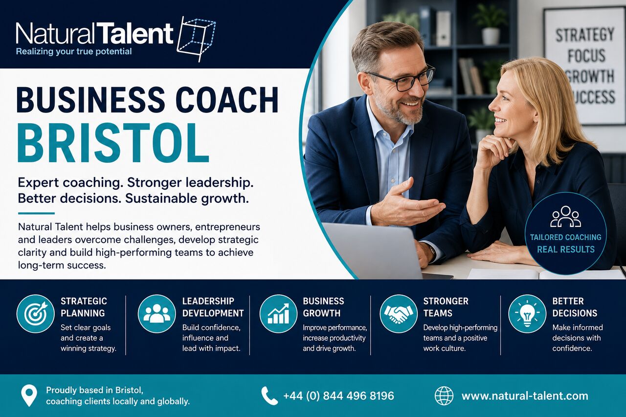 Cardiff, Training, Natural Talent Offers Expert Business Coach Bristol Services To Help Business Owners, Entr
