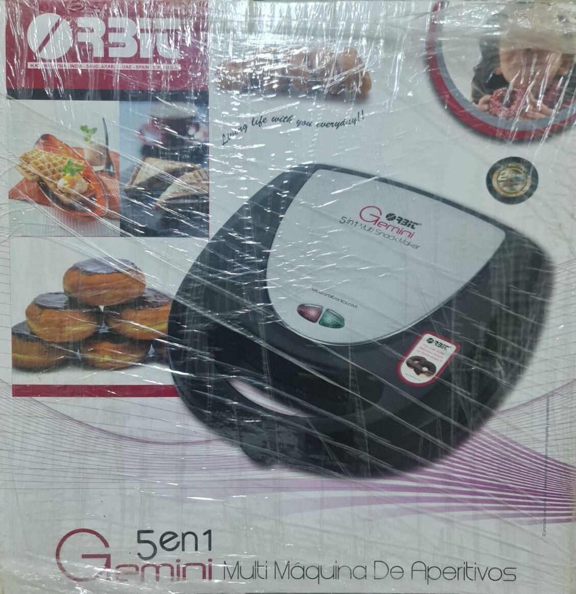 Riyadh, Household Items, SAR 75,  ماكينة صنع الوجبات الخفيفة  Orbit Gemini 5 In 1 Sandwich Maker