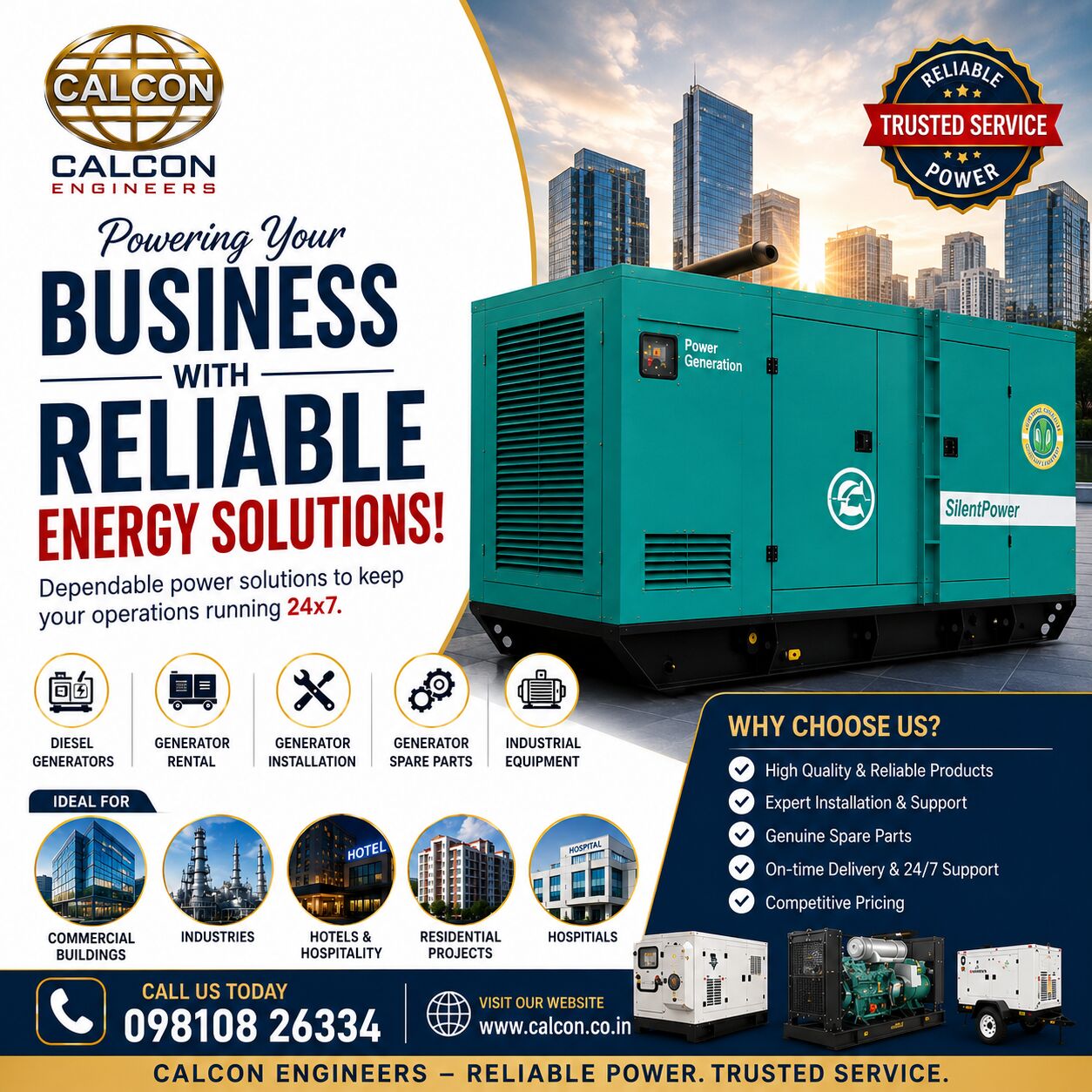 New Delhi, Industrial Machinery, INR 259999,  Powering Your Business With Reliable Energy Solutions! ⚡