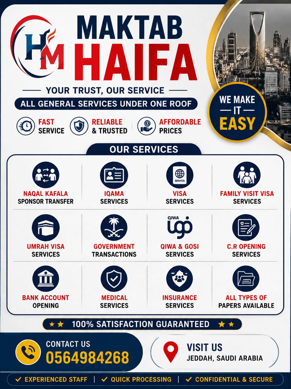 Al Aziziyah, Business, All Government Services In Saudi Arabia