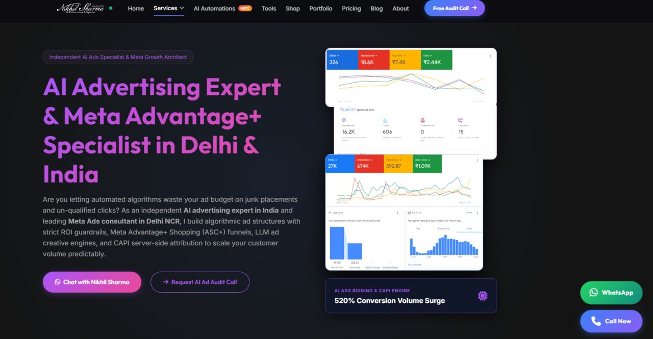 New Delhi, Marketing, Why Choose Dedicated AI Ads Expert At NikhilSharmaDigital For Exceptional Advertising Grow