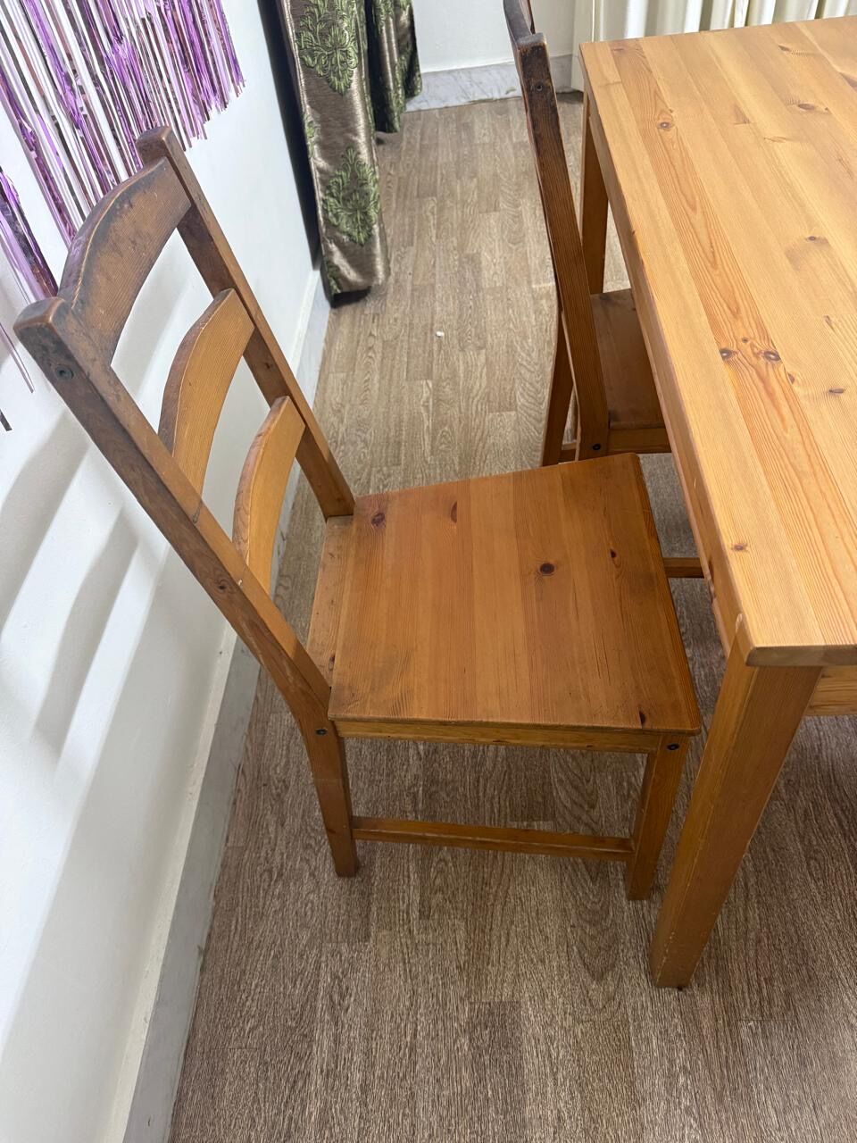 Jeddah, Furniture, SAR 250,  Dining Table With 4 Chairs From IKEA