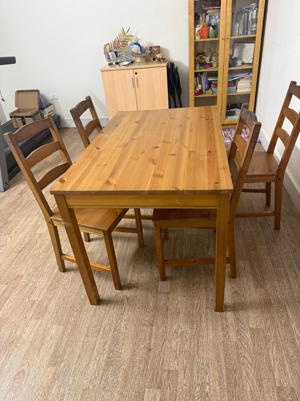 Jeddah, Furniture, SAR 250,  Dining Table With 4 Chairs From IKEA