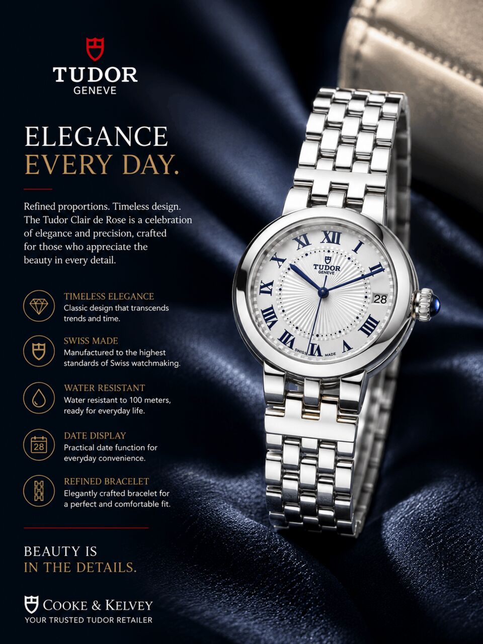 New Delhi, Watches, INR 309500,  Is Tudor Clair De Rose A Good Investment Watch?