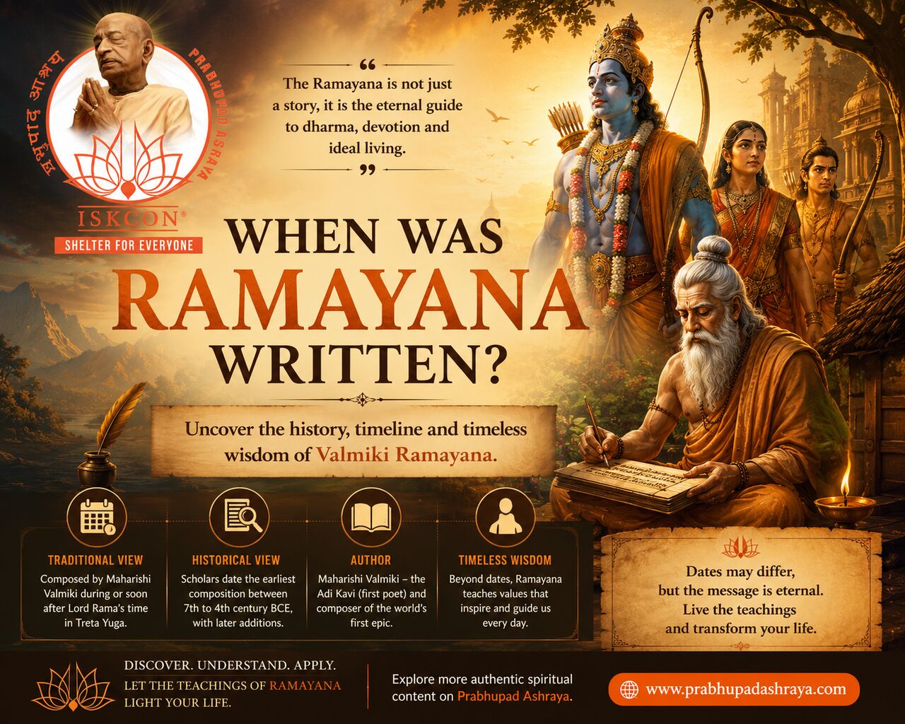 New Delhi, Lessons Offered, Understanding When Ramayana Was Written