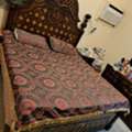 SAR 900,  Complete Double Bed Set (Bed With Side Tables, Med. Mattres, Big Almirah And Dressing