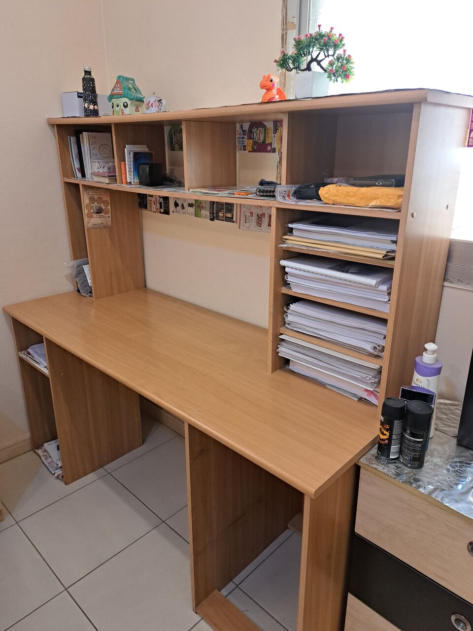 Bani Malik, Furniture, SAR 300,  Study Table Along With A Computer Desk And A Book Rack