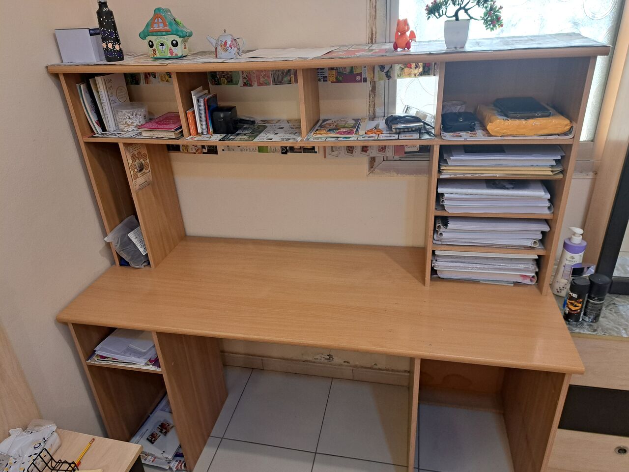 Bani Malik, Furniture, SAR 300,  Study Table Along With A Computer Desk And A Book Rack
