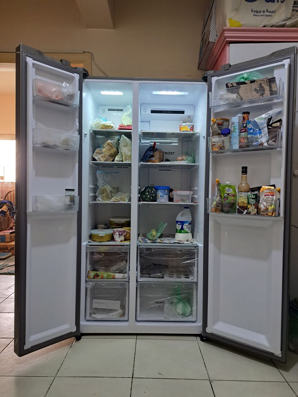 Bani Malik, Electronics, SAR 1500,  Almost New Haier Side By Side 2 Door 18.4 Cubic Feet Capacity Refrigerator