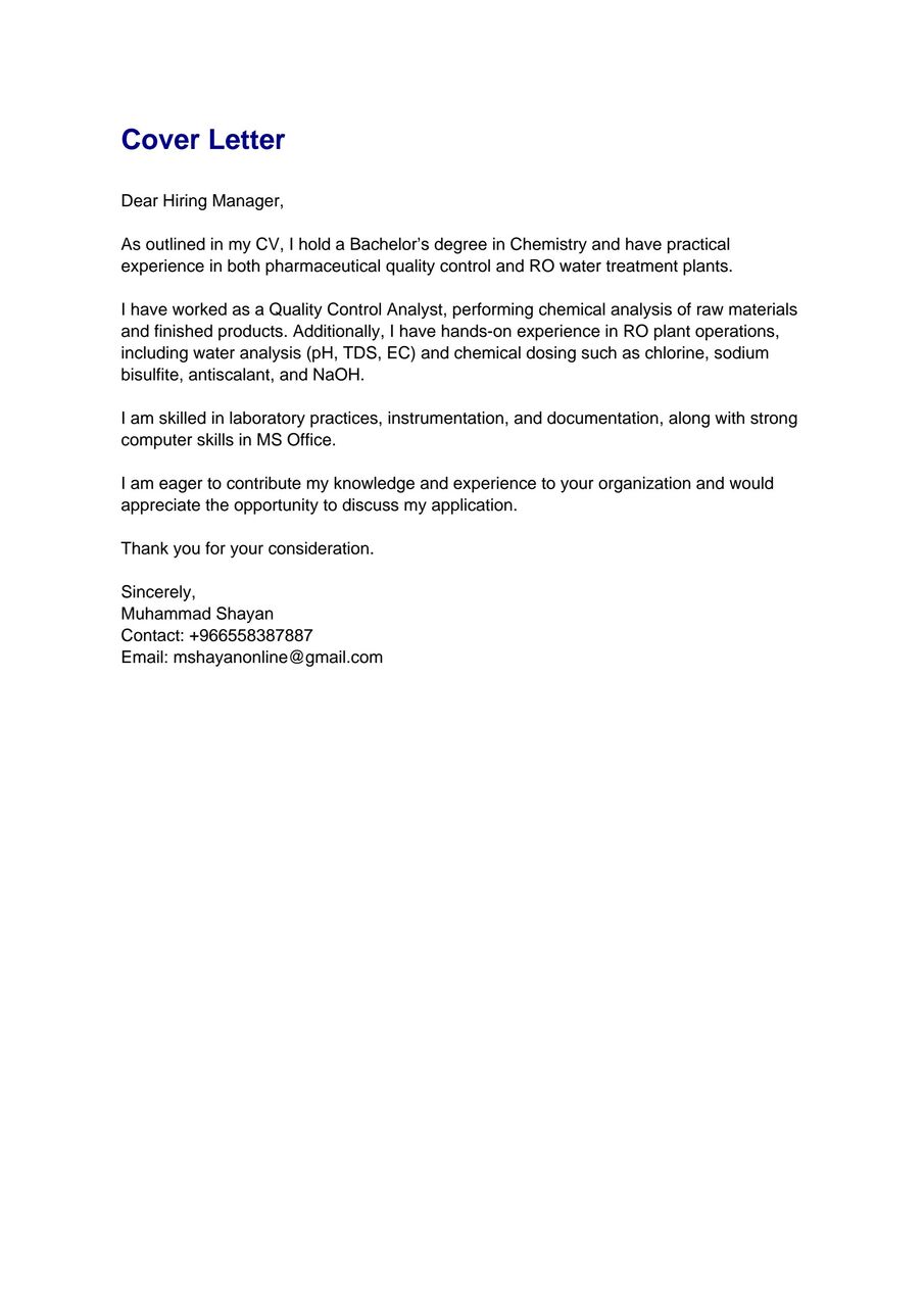 Riyadh, Job Seekers, Quality Control Chemist, Lab Analyst, QC Chemist, Spectroscopies FTIR, HPLC, UV, AA