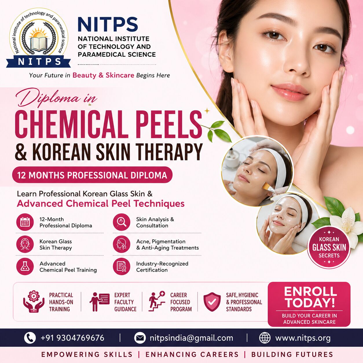Ghaziabad, Education, Diploma In Chemical Peels & Korean Skin Therapy (12 Months) | NITPS