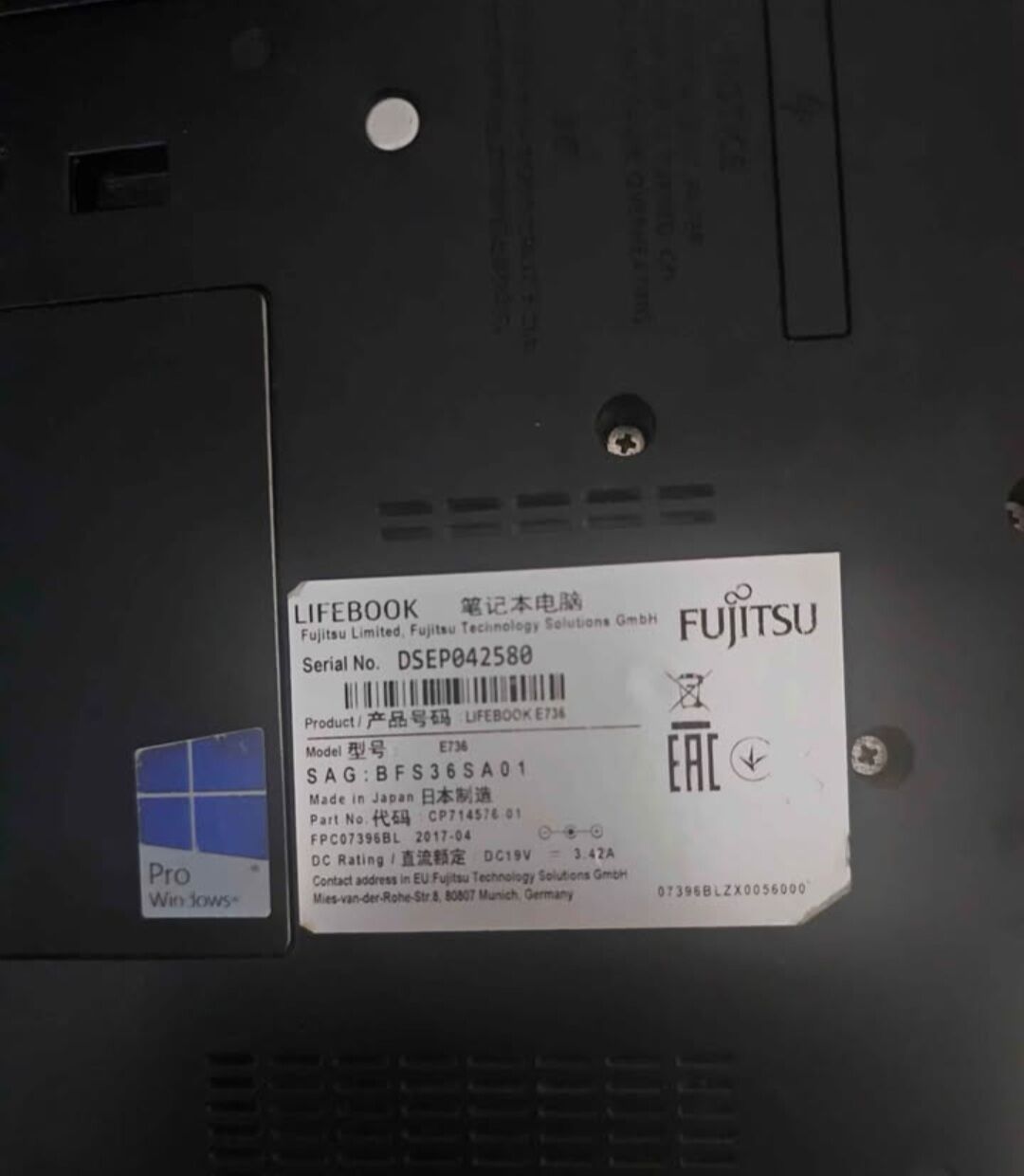 Khobar, Computers, SAR 450,  Fujitsu LAPTOP 15"