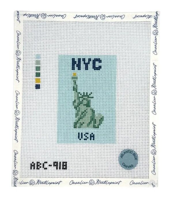 New York, Collectibles, USD 80,  Travel Needlepoint Canvas For Vacation Memories & Destination Keepsakes