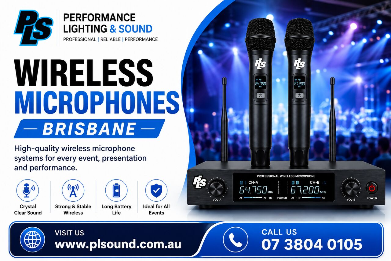 Brisbane, Musical Instruments, Wireless Microphones Brisbane &ndash; Performance Lighting & Sound Pty Ltd