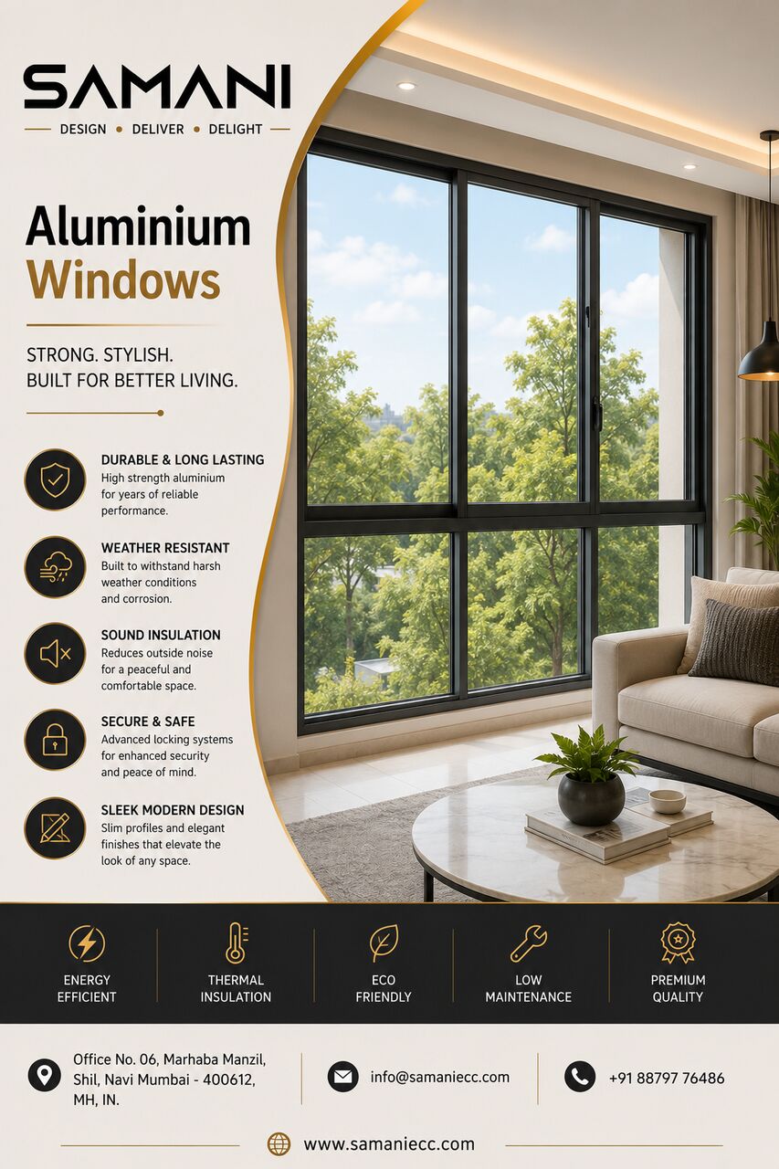 Mumbai, Interior Design, Windows Aluminium