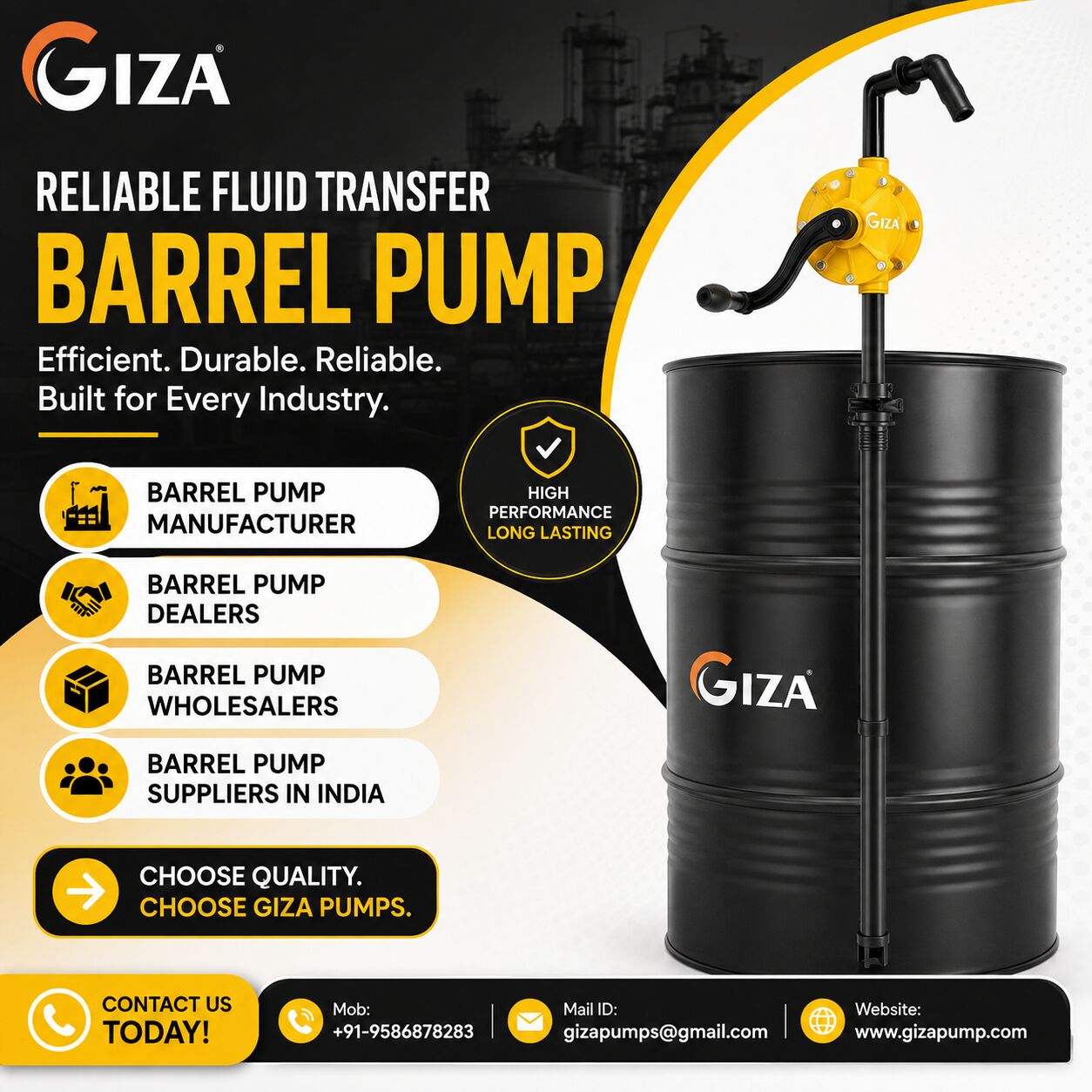 Ahmedabad, Wholesale Products, Premium Barrel Pump Wholesalers In India