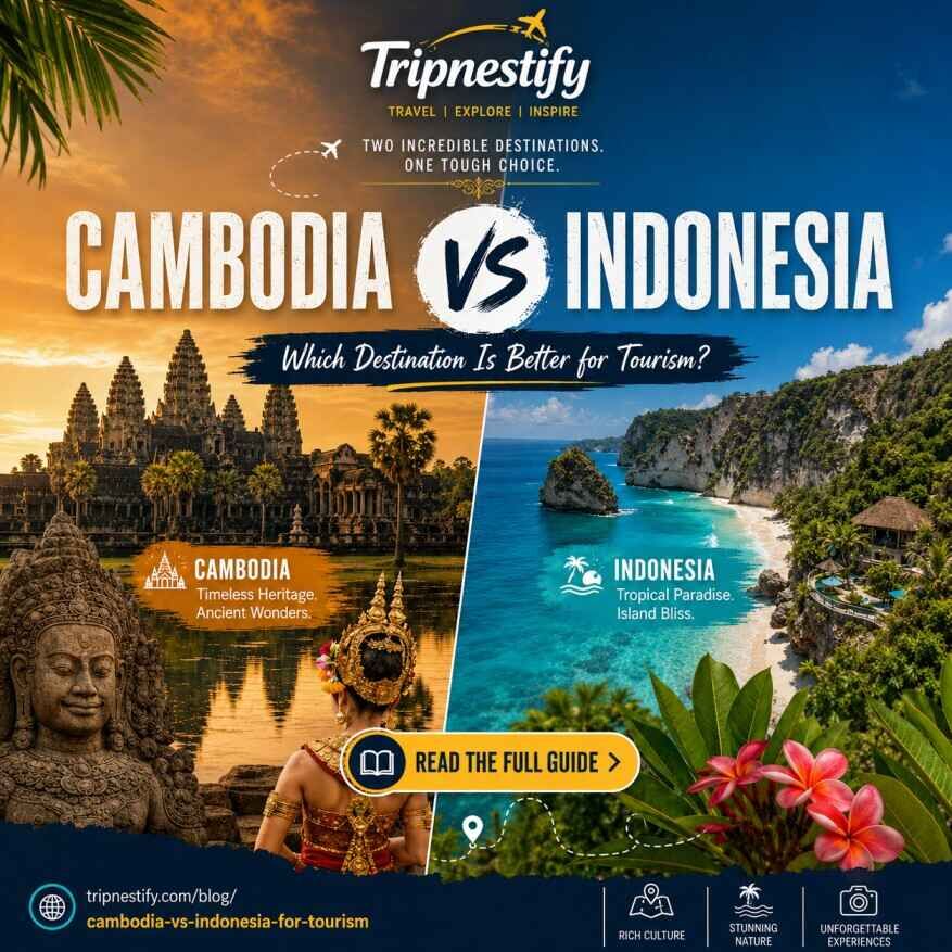 New Delhi, Travel, Cambodia Vs Indonesia: Which Destination Is Better For Tourism? | Tripnestify