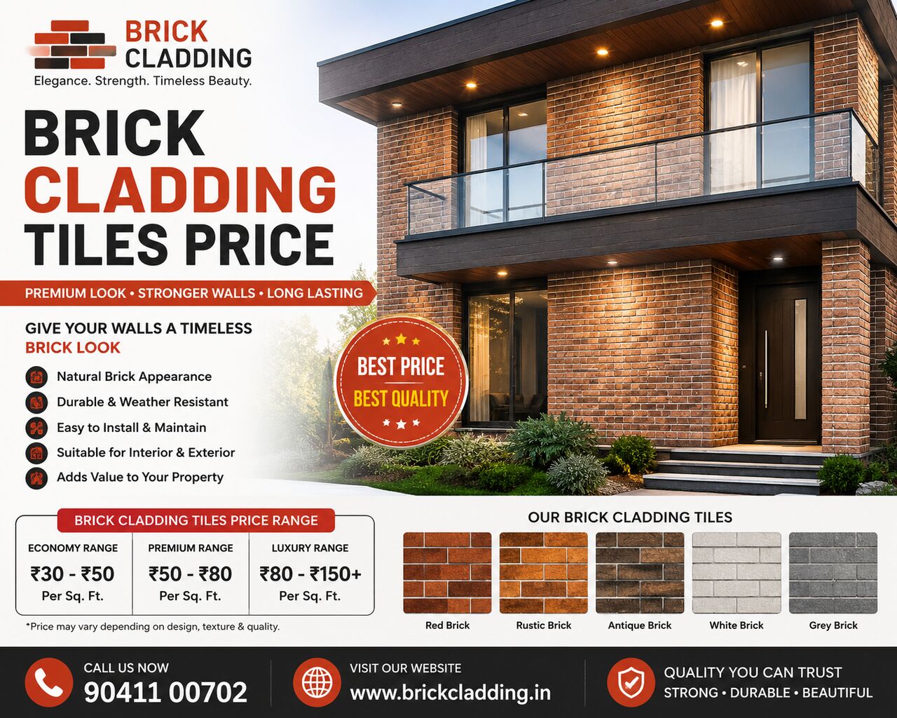 Mumbai, Construction, Buy Brick Cladding Online